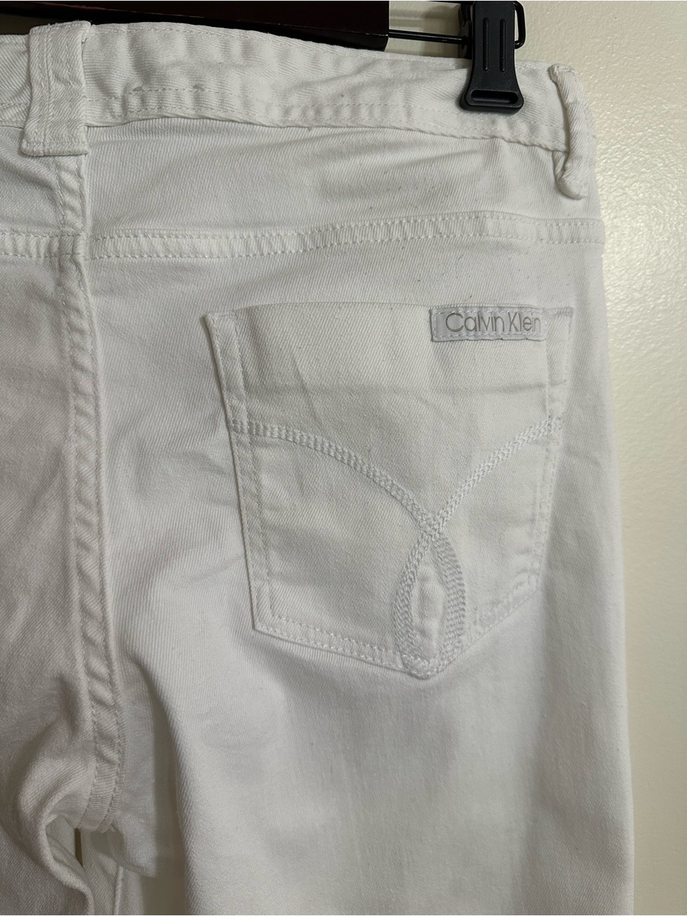 Calvin Klein Jeans Classic White Skinny Crop Women’s Jeans - Picture 6 of 9